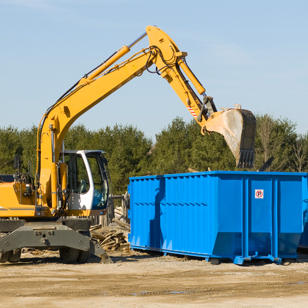 what size residential dumpster rentals are available in Melissa